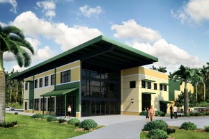 efis and corrugated metal youth building